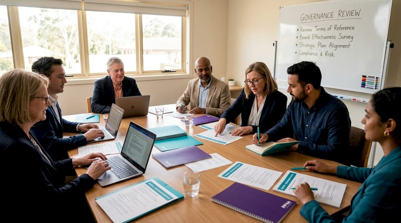 What is a governance review for nonprofits?