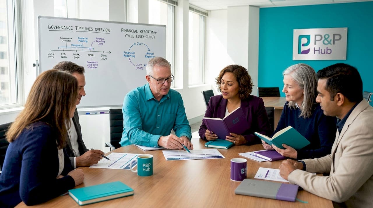 What is an annual governance cycle for non-profits